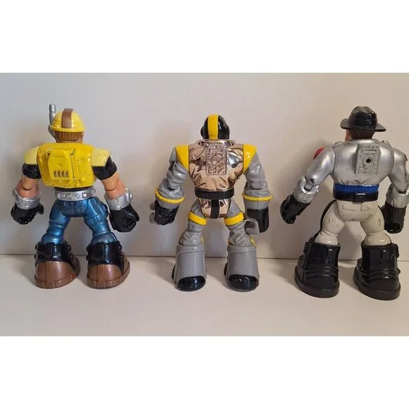 Rescue Heroes Figures Lot 1997-2004 Firefighter Police Wolf Trooper Bill Jake - Picture 4 of 10